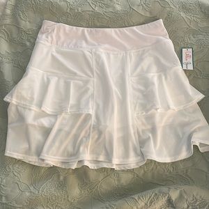 Lillie Green White Ruffle Golf or Tennis Skort Size M
